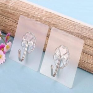 Transparent Self-Adhesive Ring Hook | Heavy Duty Seamless Angta Hook (1 Pc)
