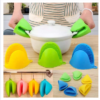 Silicone Heat Resistant Pot Holder Clips | Anti-Scald Kitchen Grip Mitts (2 Pcs)