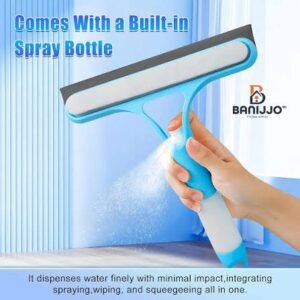 2 In 1 Spray Window Glass Cleaner Wiper | Multi-Purpose Cleaning Squeegee