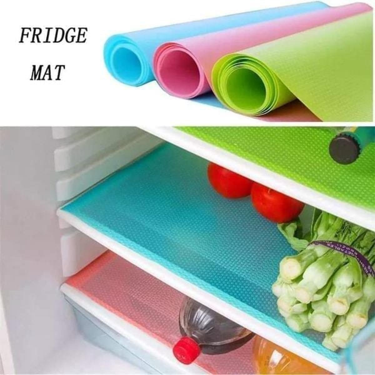 Refrigerator Anti-Slip Fridge Liner Mat | 12×18 Inch Kitchen Cabinet Shelf Pad