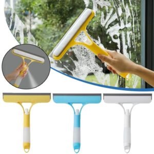 2 In 1 Spray Window Glass Cleaner Wiper | Multi-Purpose Cleaning Squeegee