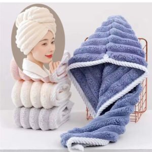 Quick-Dry Microfiber Hair Towel Wrap
