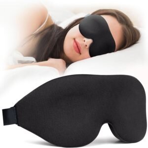 3D Contoured Memory Foam Sleeping Eye Mask (2-Piece Combo)