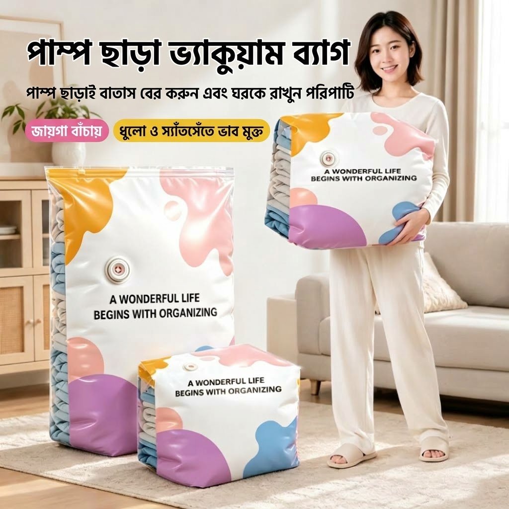 ভ্যাকুয়াম ব্যাগ (৫০ × ৭০ সেমি) - Image 7