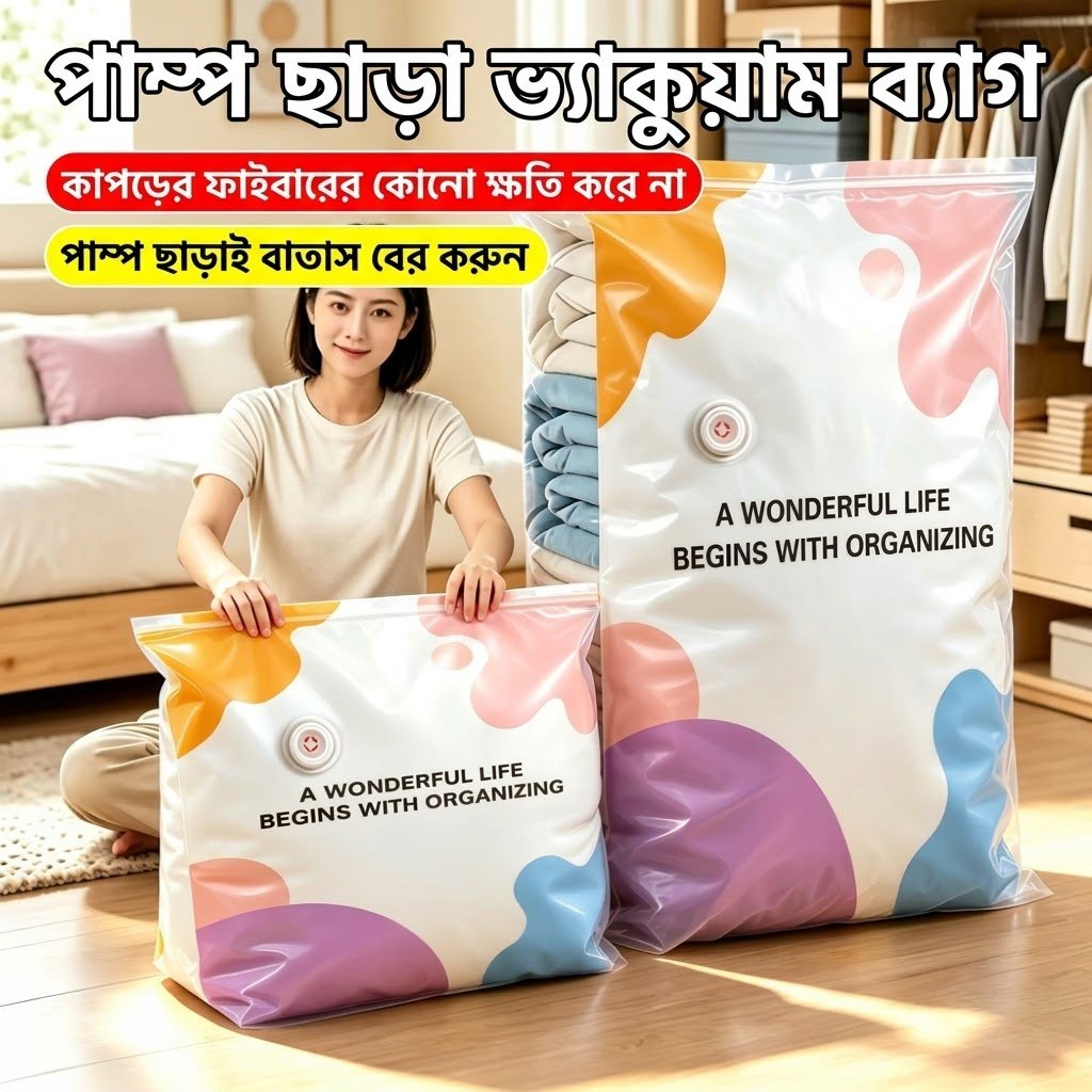 ভ্যাকুয়াম ব্যাগ (৫০ × ৭০ সেমি) - Image 6